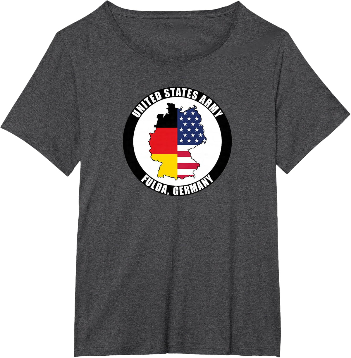 Fulda Germany United States Army Military Veteran Gift T-Shirt - Dark Heather Grey