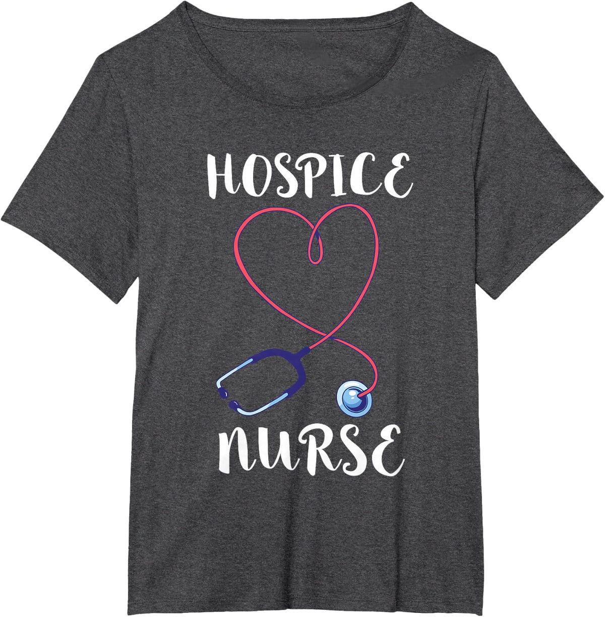 Hospice Nurse Hospice Doctor RN Medical Registered Nursing T-Shirt - Dark Heather Grey