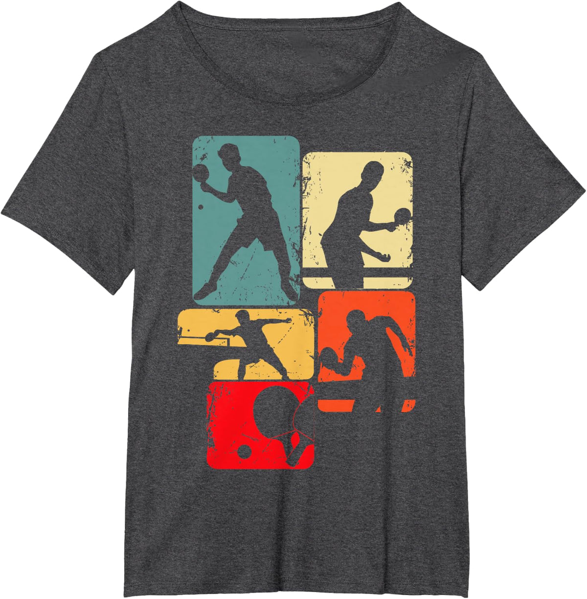 Table Tennis Ping Pong Youth Men Kids Boys T-Shirt - Dark Heather Grey