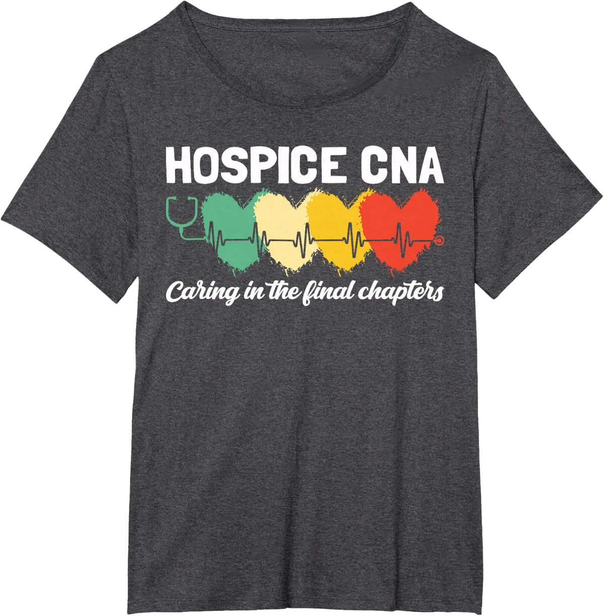 Hospice CNA Certified Nurse Assistant Palliative Care T-Shirt - Dark Heather Grey