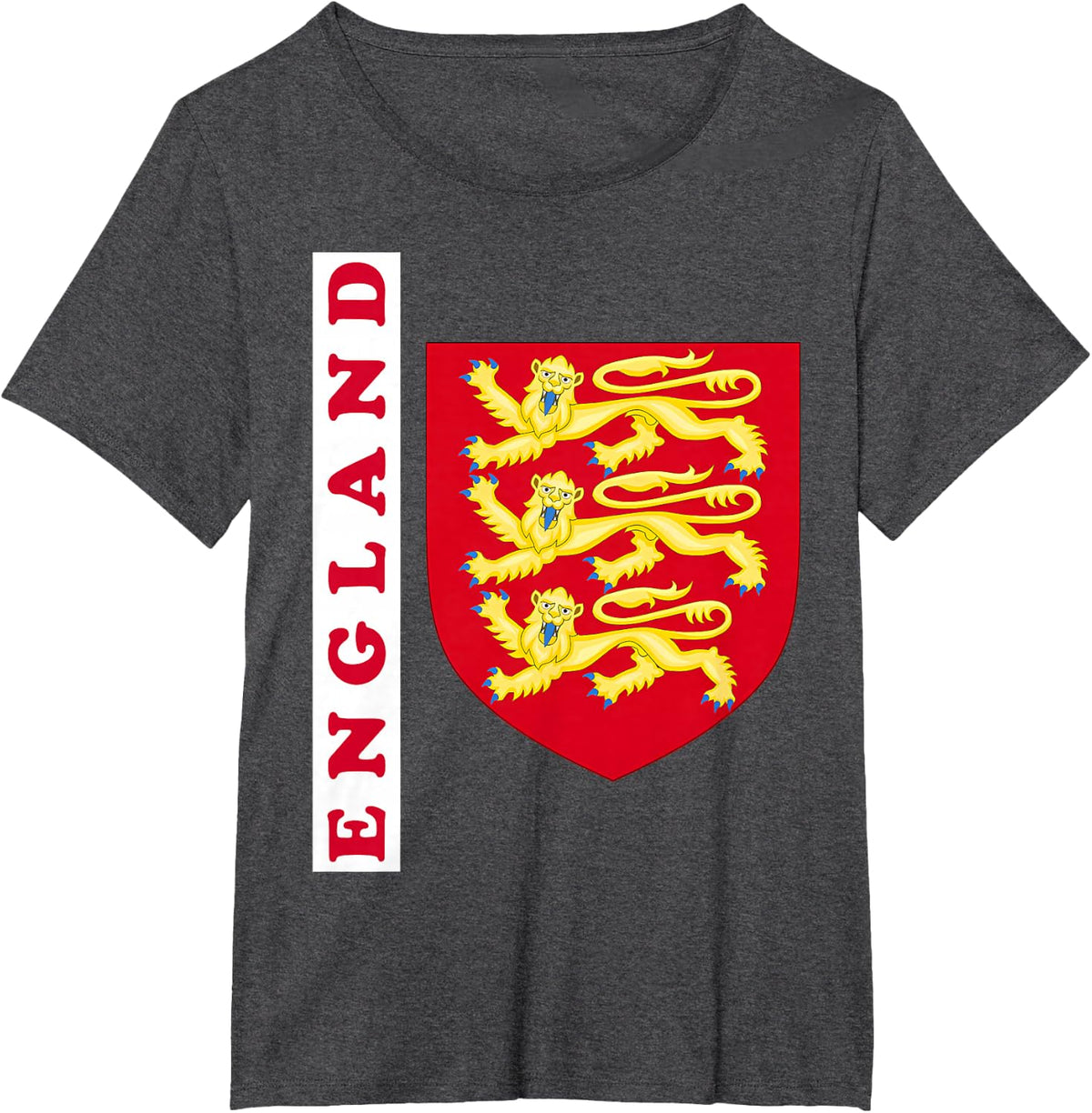 England Gift English London British United Kingdom UK T-Shirt - Dark Heather Grey