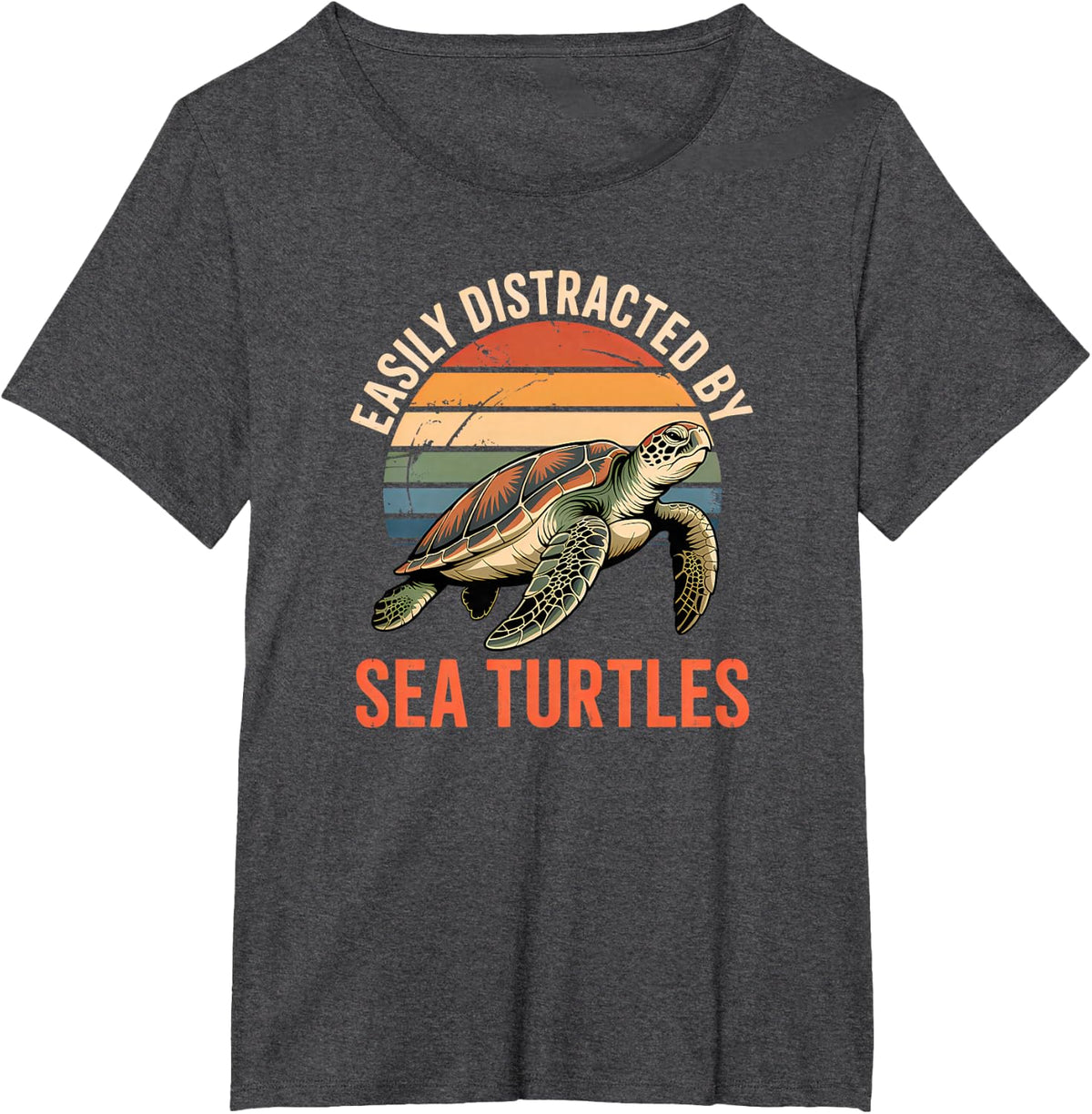 Sea Turtle T-Shirt - Dark Heather Grey
