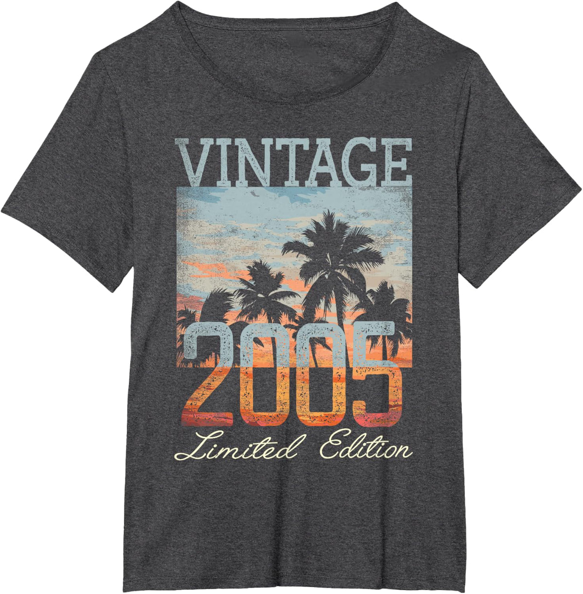 Vintage 2005 Limited Edition 21st Birthday 21 Year Old Gifts T-Shirt - Dark Heather Grey