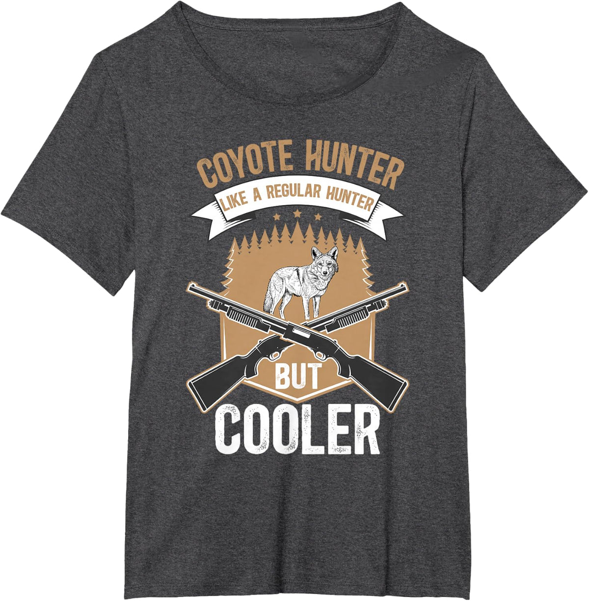 Coyote Hunter Definition Coyote Hunting T-Shirt - Dark Heather Grey