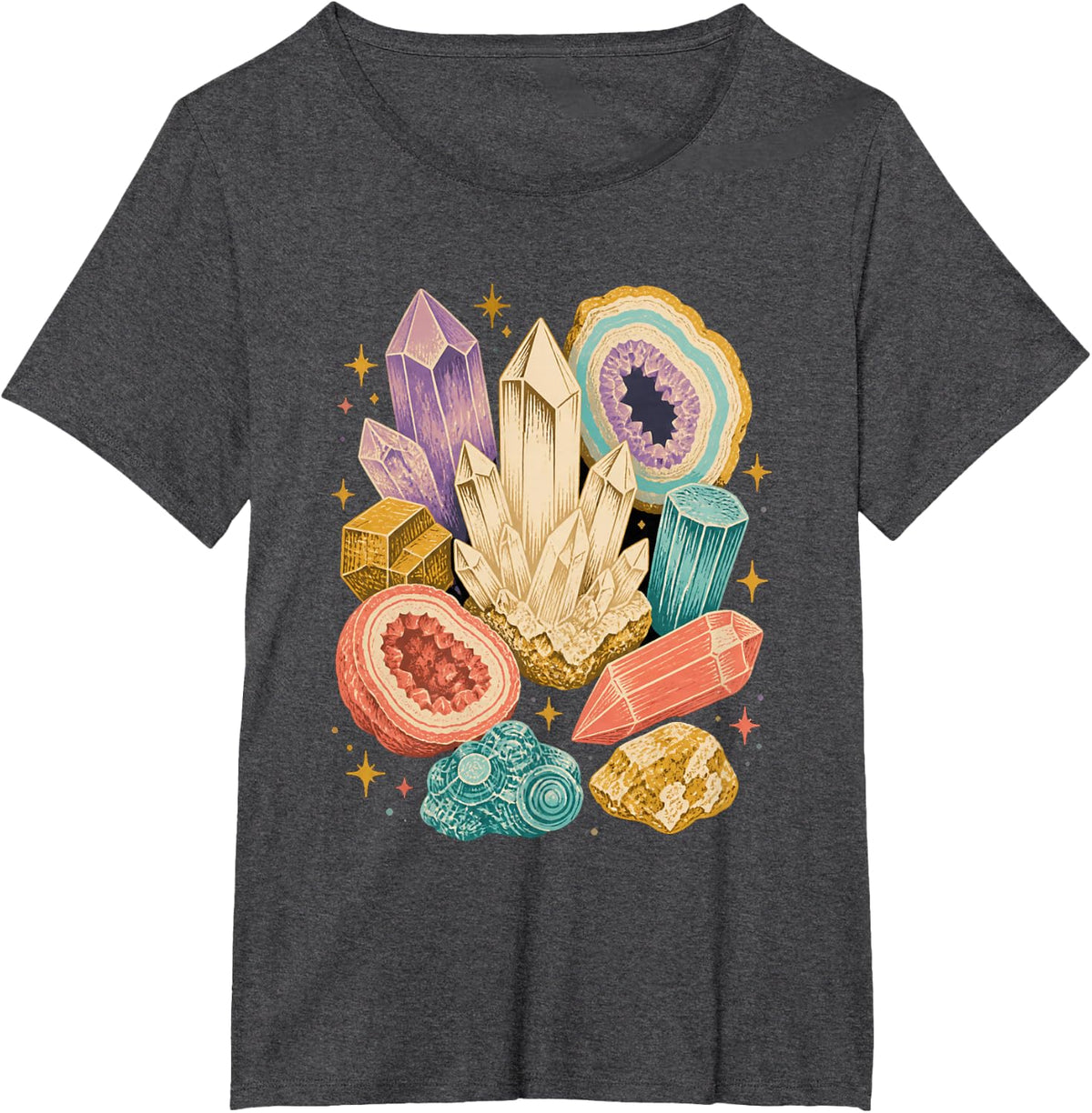 Rockhound Crystal Specimen Collection T-Shirt - Dark Heather Grey