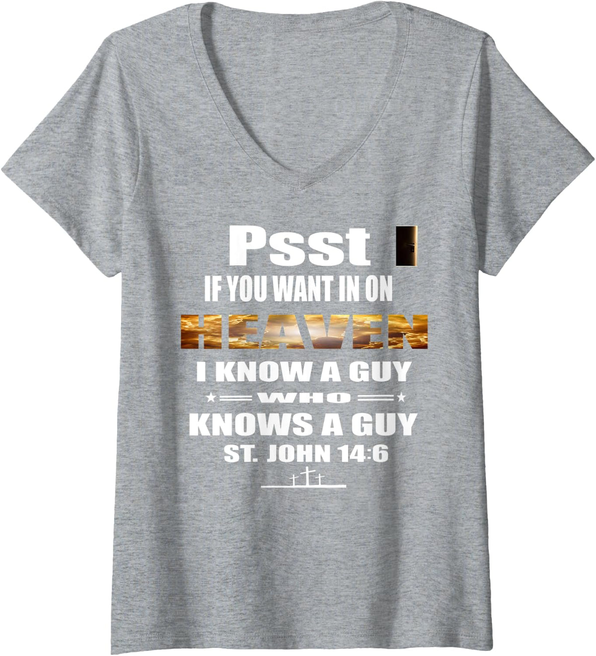 Womens Church Choir Director Christian Witness Choir Leader Gift V-Neck T-Shirt - Heather Grey