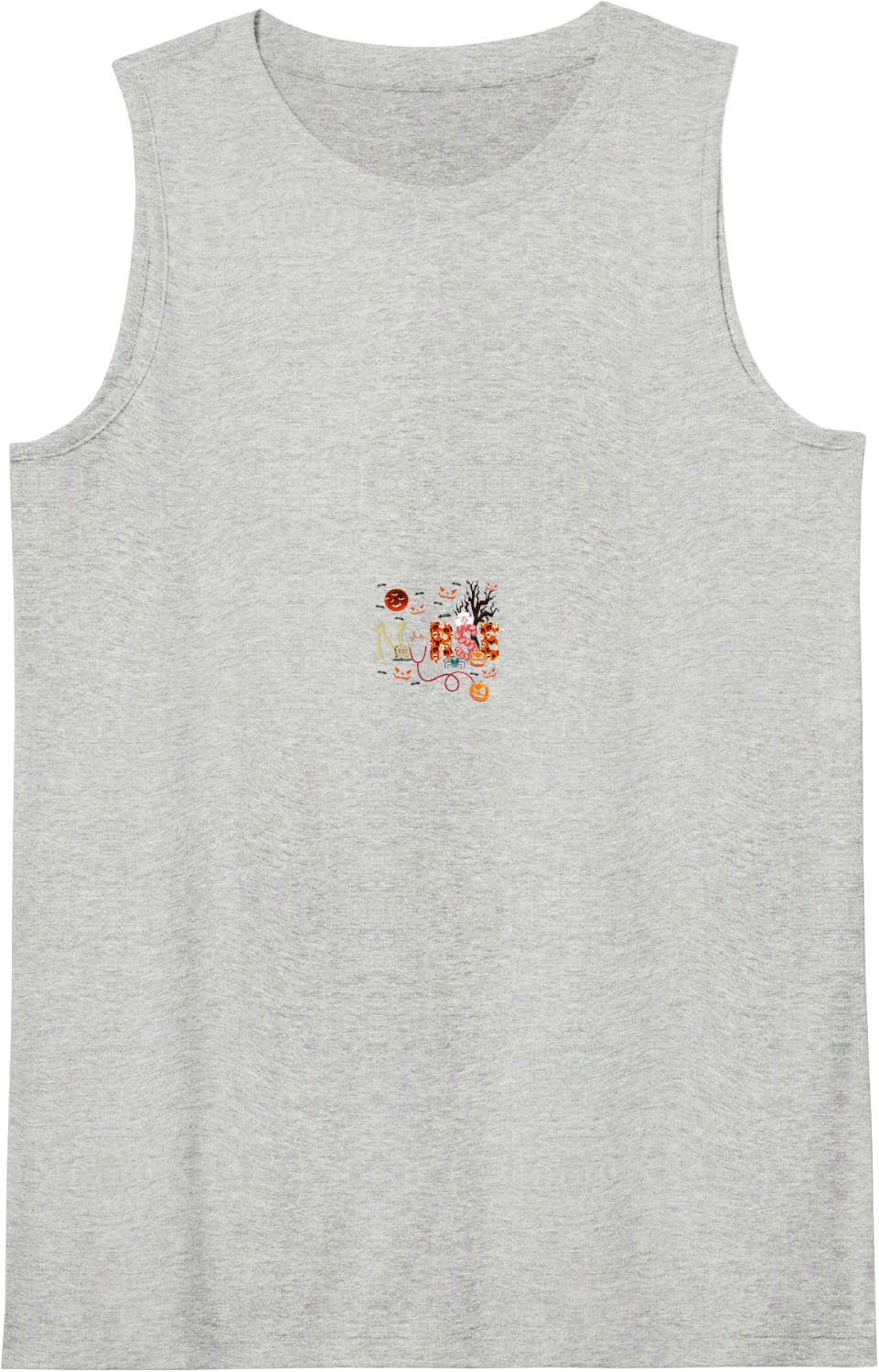 Nurse Halloween Stethoscope Horror Costume Job Team Tank Top - Heather Grey