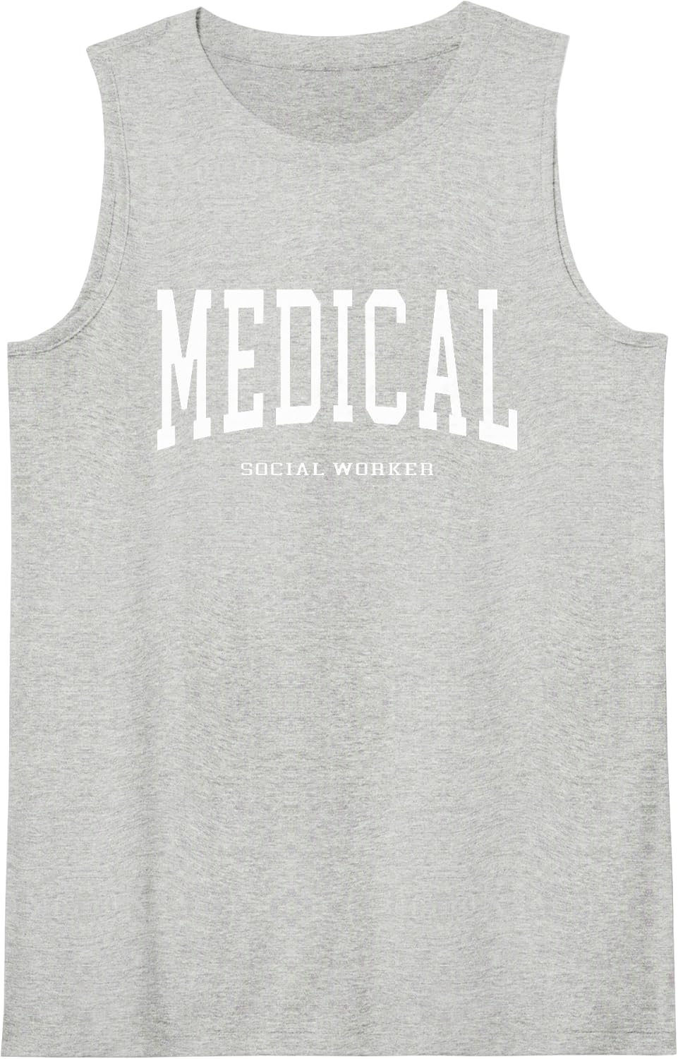 Funny Medical Social Worker School Social Worker Graduation Sleeveless Tank Top - Heather Grey