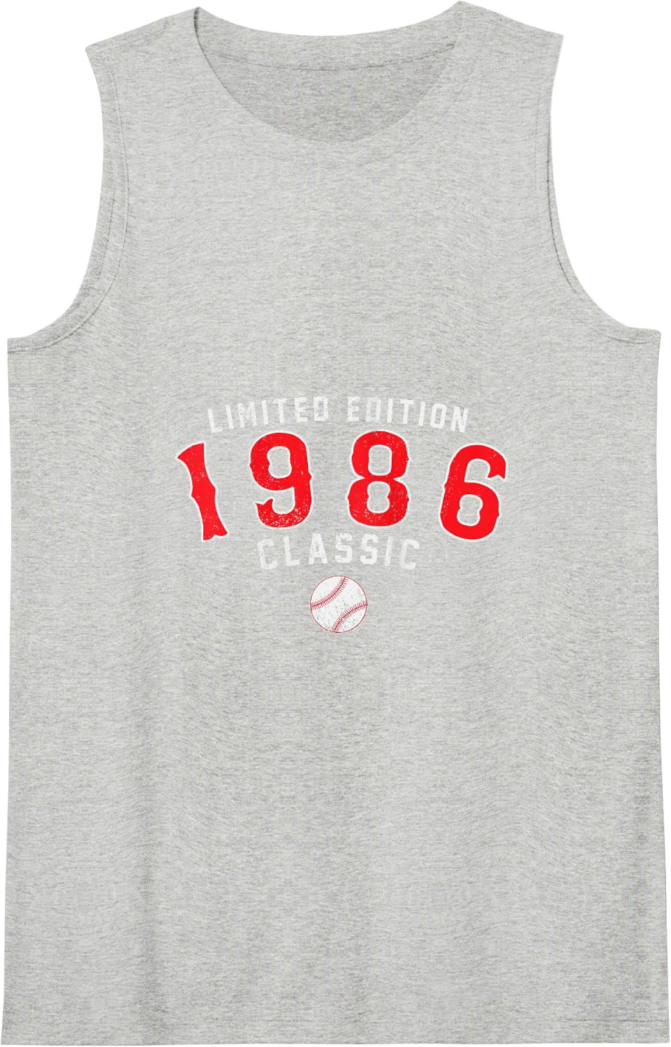 40 Year Old 1986 Classic Baseball 40th Birthday Tank Top - Heather Grey
