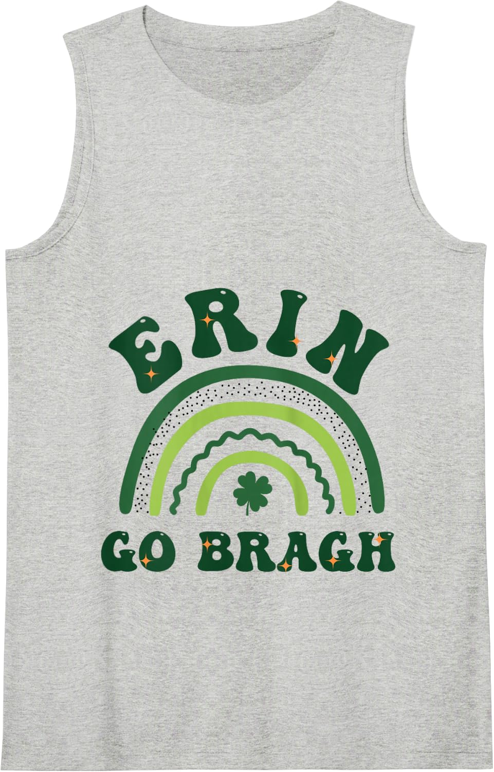Ireland Forever Erin Go Bragh St Patrick's Day Tank Top - Heather Grey