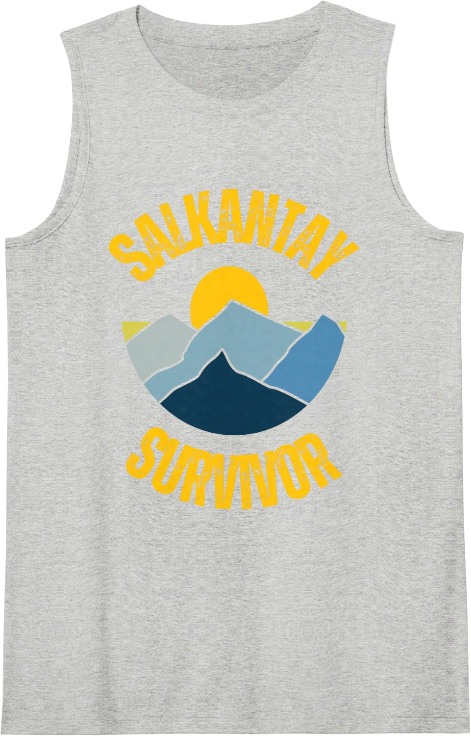 Salkantay Trekking Survivor Cuzco Machu Picchu Peru Sleeveless Tank Top - Heather Grey