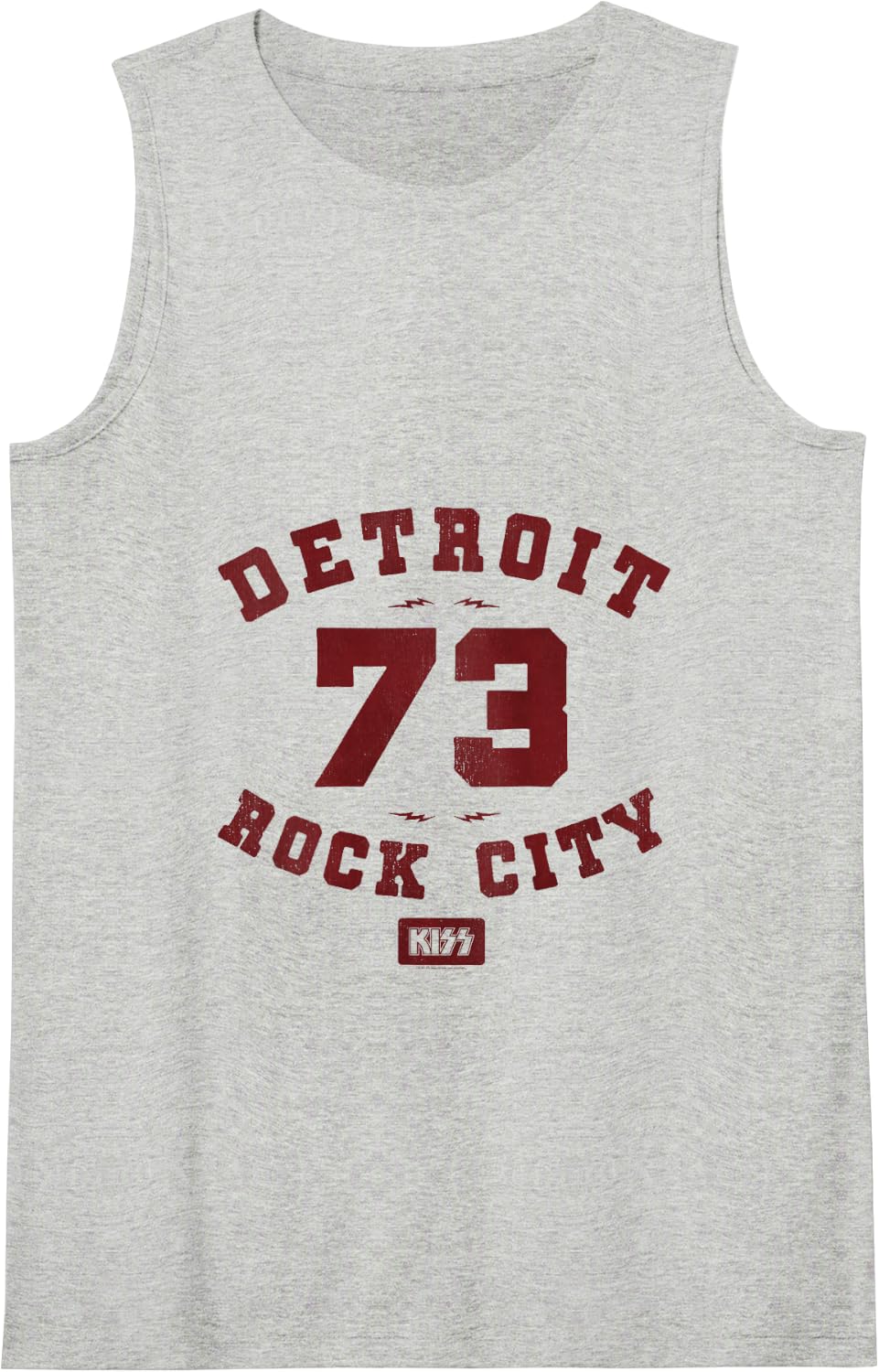 KISS - Detroit Rock City 1973 Tank Top - Heather Grey