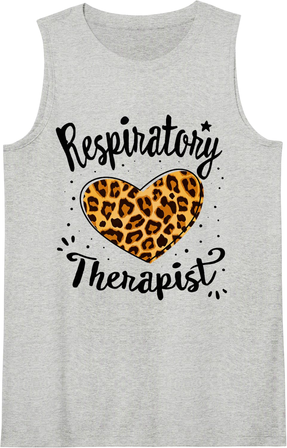 Respiratory Nurse Therapist Squad RT Medical Care Crew Team Sleeveless Tank Top - Heather Grey