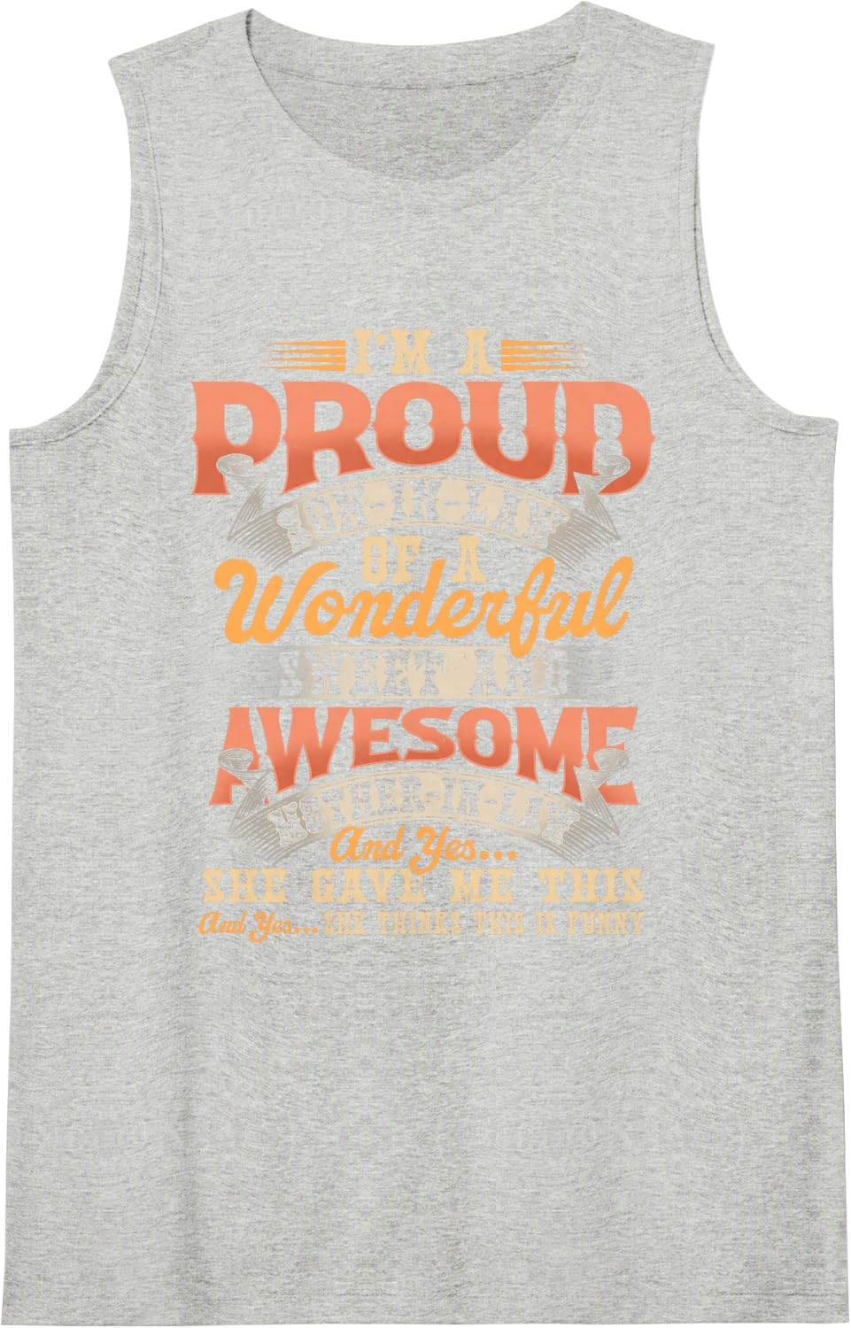 Son in Law Gifts from Mother in Law Tank Top - Heather Grey
