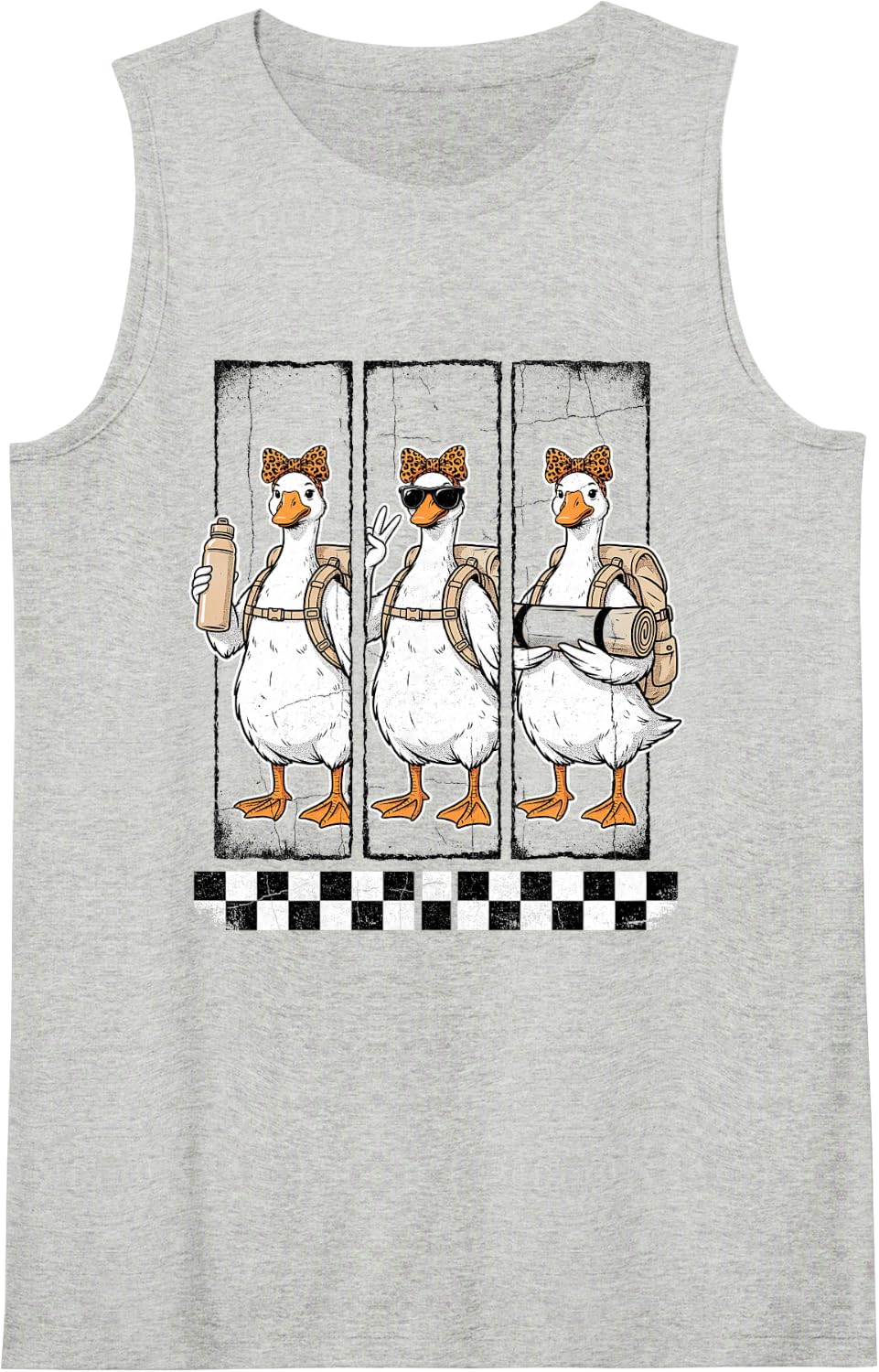 Hiking Hike Hiker Day Backpacker Trekking Outdoor Tank Top - Heather Grey