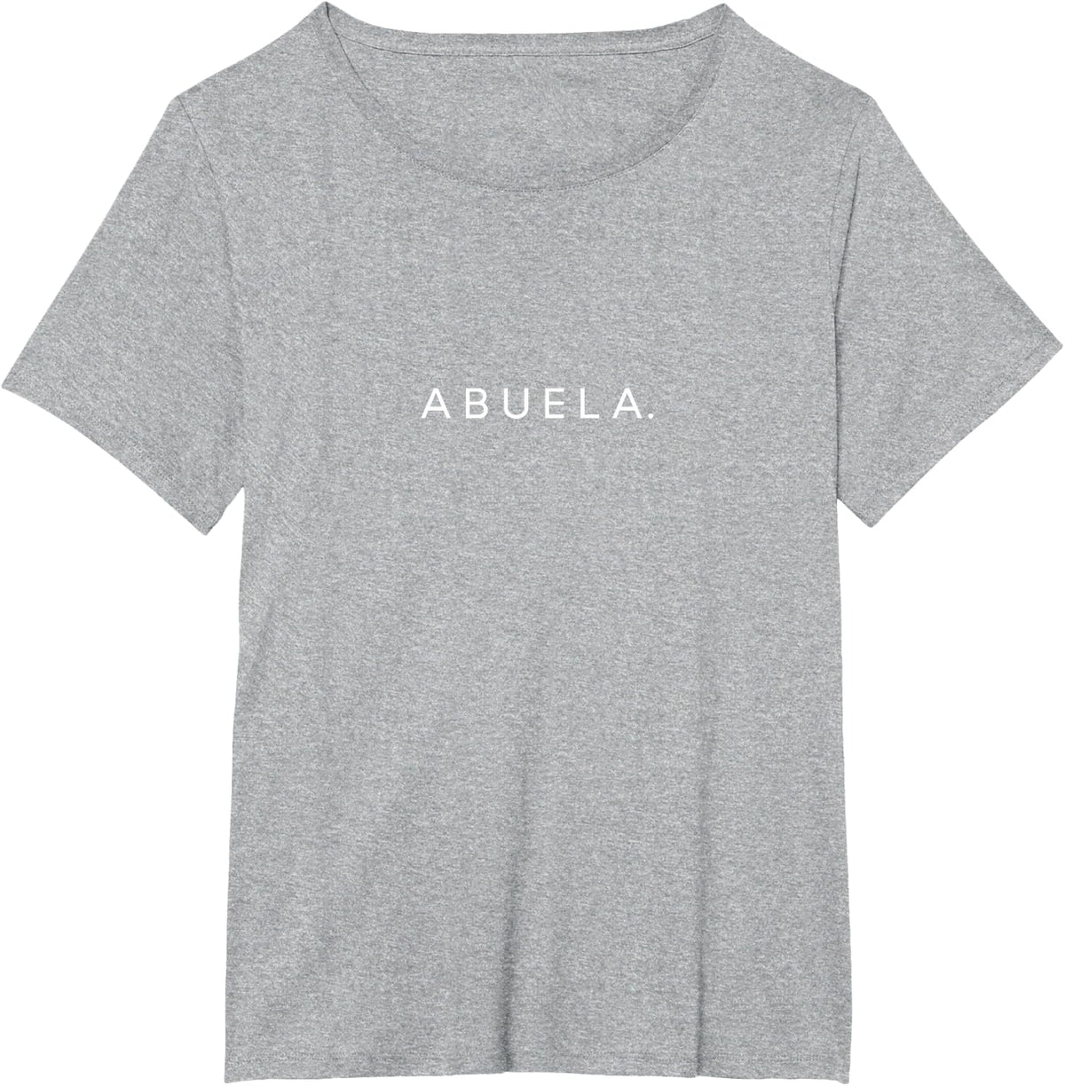 Abuela Minimalist Lettering Grandmother T-Shirt - Heather Grey