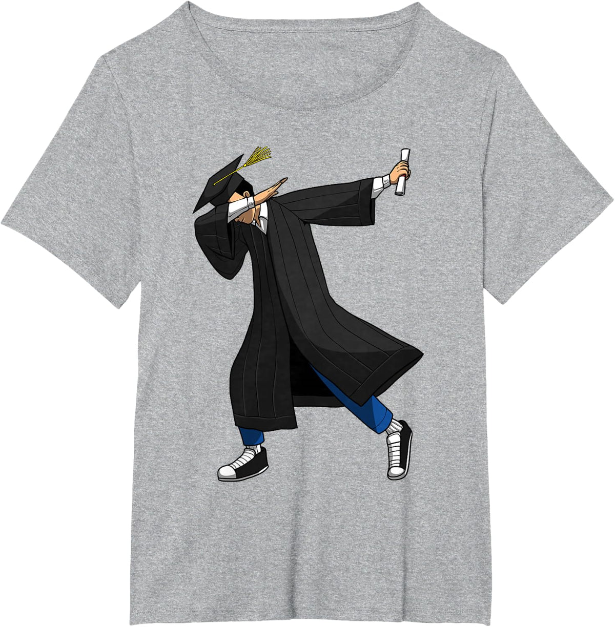 Graduation Art For Men Women PhD MBA Bachelor Grad Graduate T-Shirt - Heather Grey