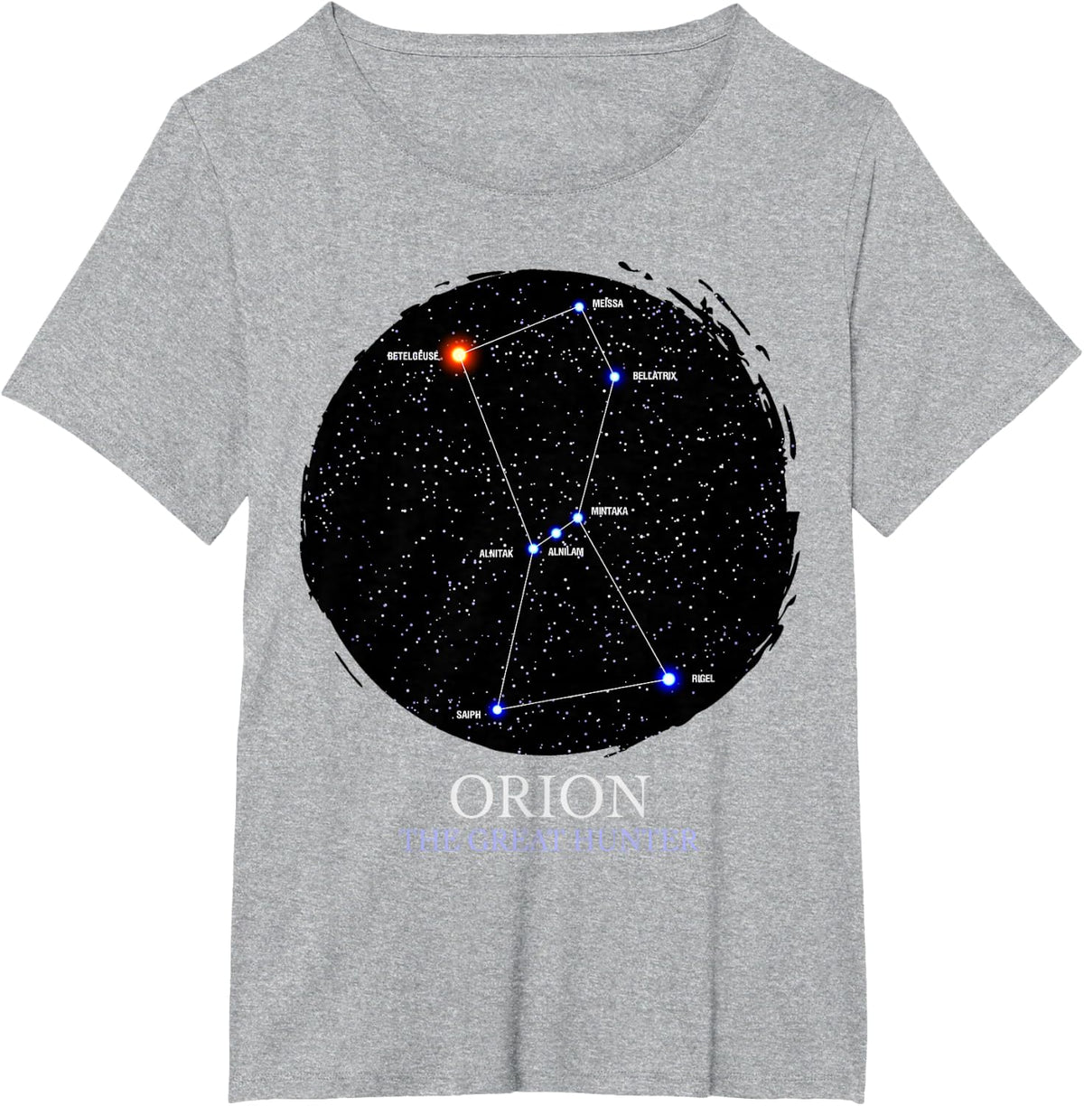 Orion Star Constellation Of Orion The Hunter Astronomy T-Shirt - Heather Grey