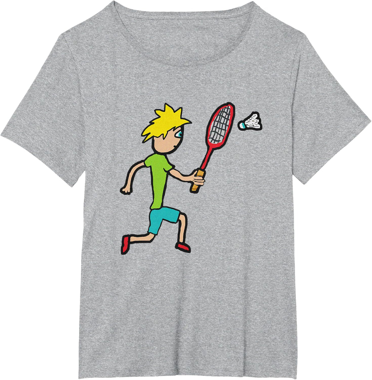 Badminton T-Shirt - Heather Grey
