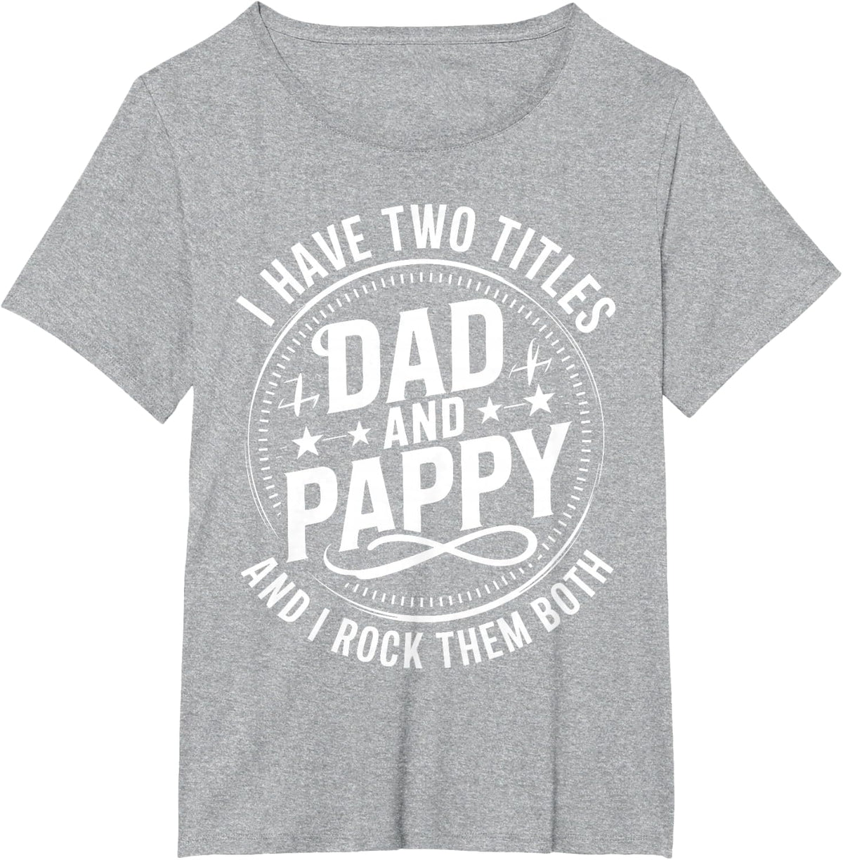 Best Pappy Design for Grandpa Grandfather Father's Day Pappy T-Shirt - Heather Grey