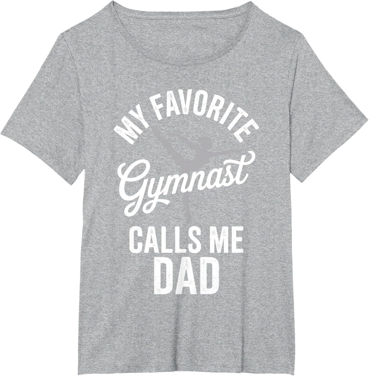 Gymnastics Dad Art for Dad Father Gymnast Gymnastics Lover T-Shirt - Heather Grey