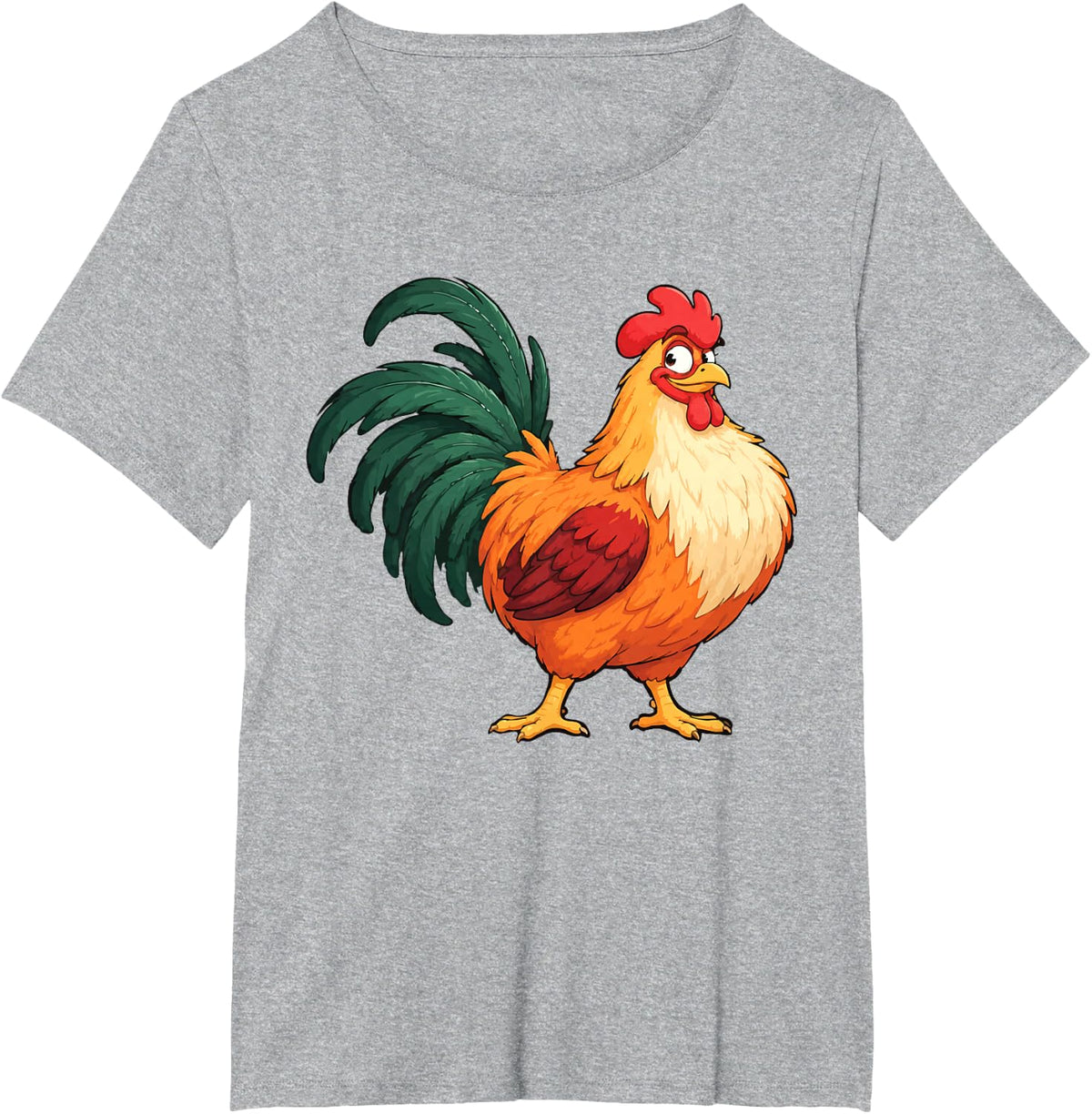Funny Chicken Lover Farm Animal Owner Farmer Men Women Kids T-Shirt - Heather Grey