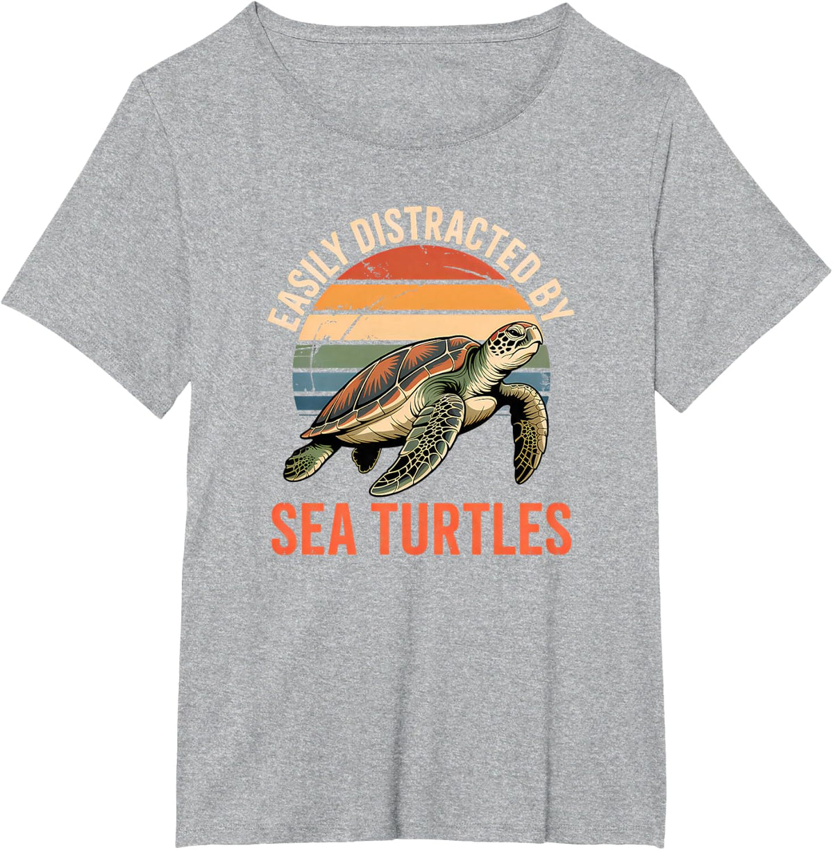 Sea Turtle T-Shirt - Heather Grey