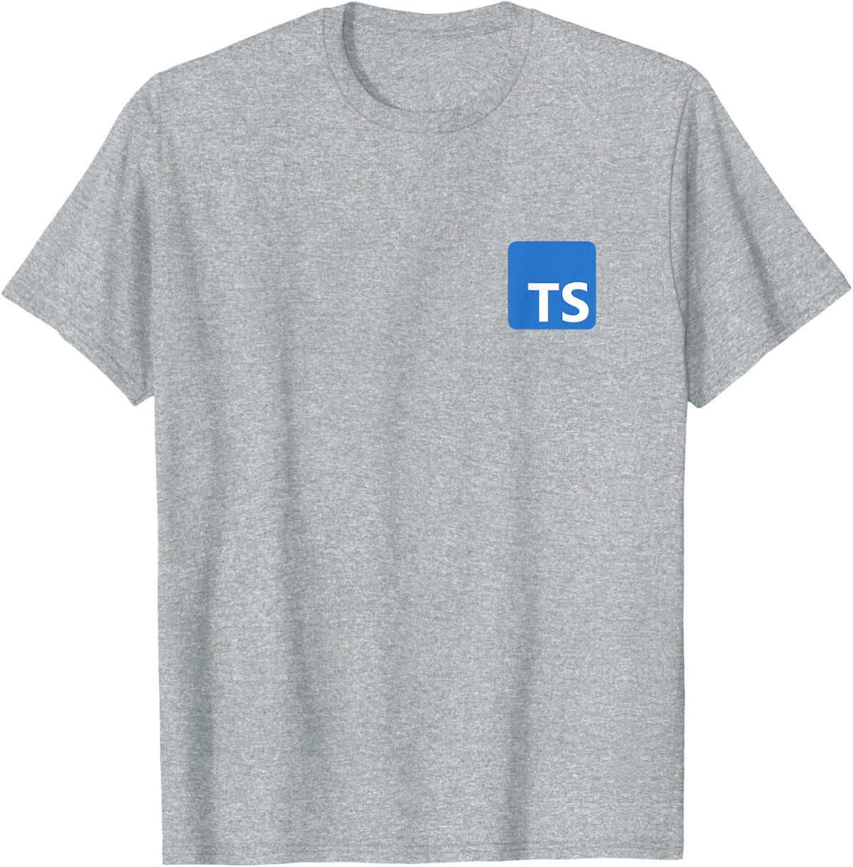 TypeScript Programming Logo TS Logo for Programmers T-Shirt - Heather Grey