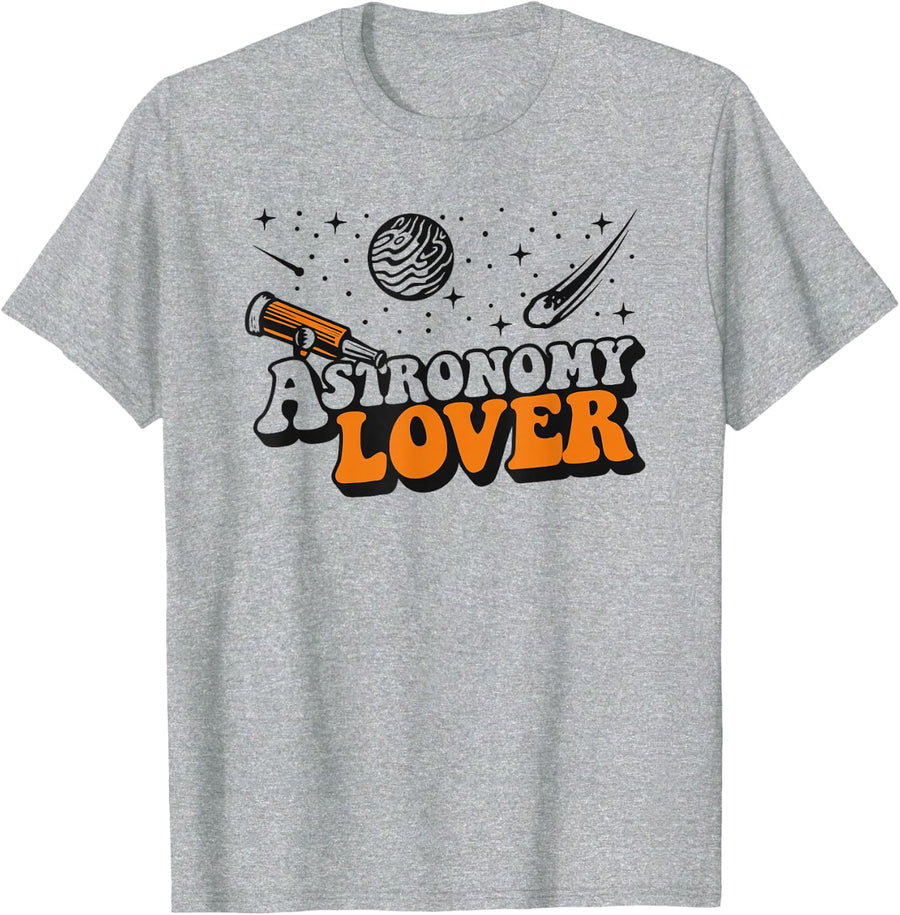 Astronomy Lover Cosmologist Astrophysicist Astronomy T-Shirt - Heather Grey