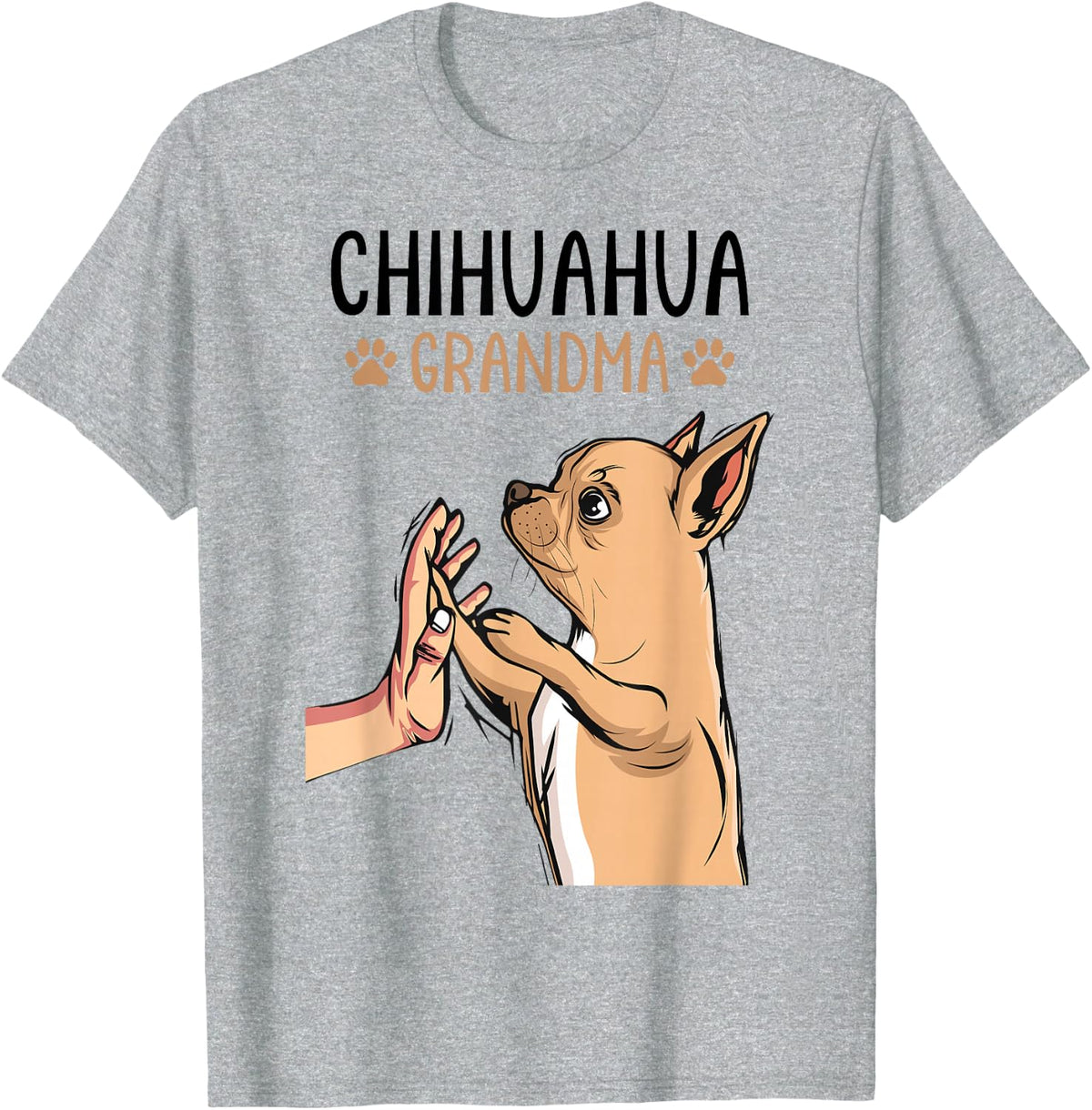 Chihuahua Grandma Funny Dog Mother´s Day Women T-Shirt - Heather Grey