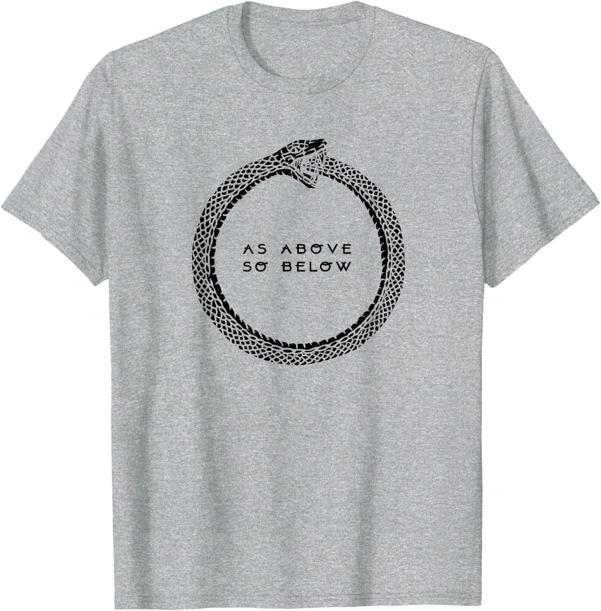 As Above So Below T-Shirt - Heather Grey