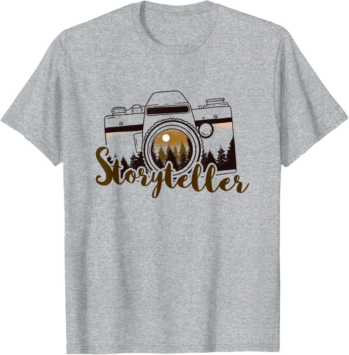 Photographer Storyteller Men Women Design Photography T-Shirt - Heather Grey