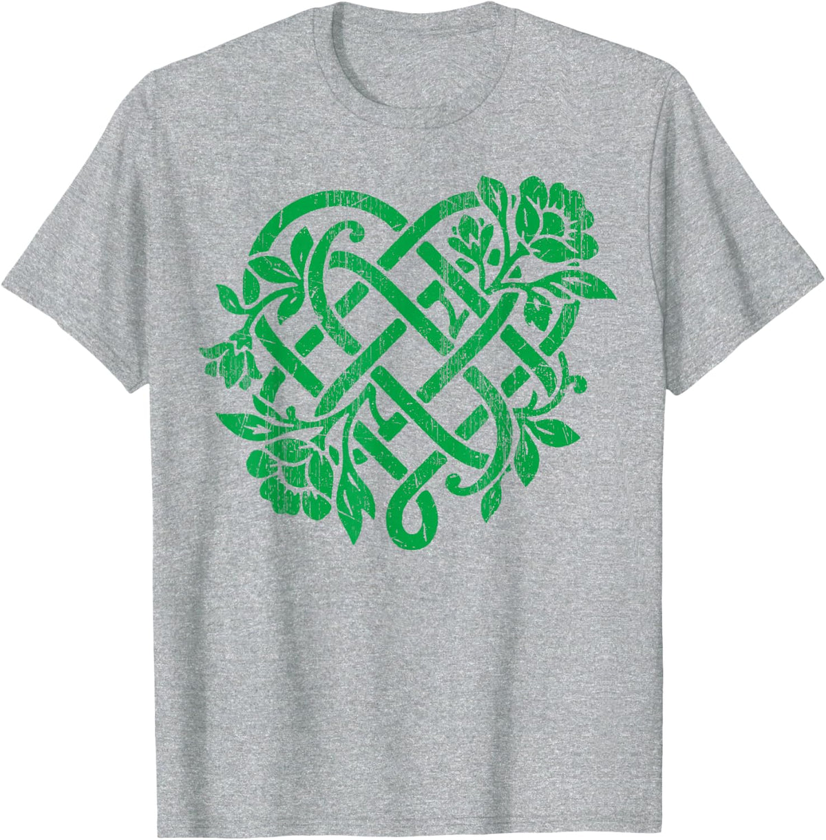 Irish, Knot, Heart, Ireland, Celtic T-Shirt - Heather Grey
