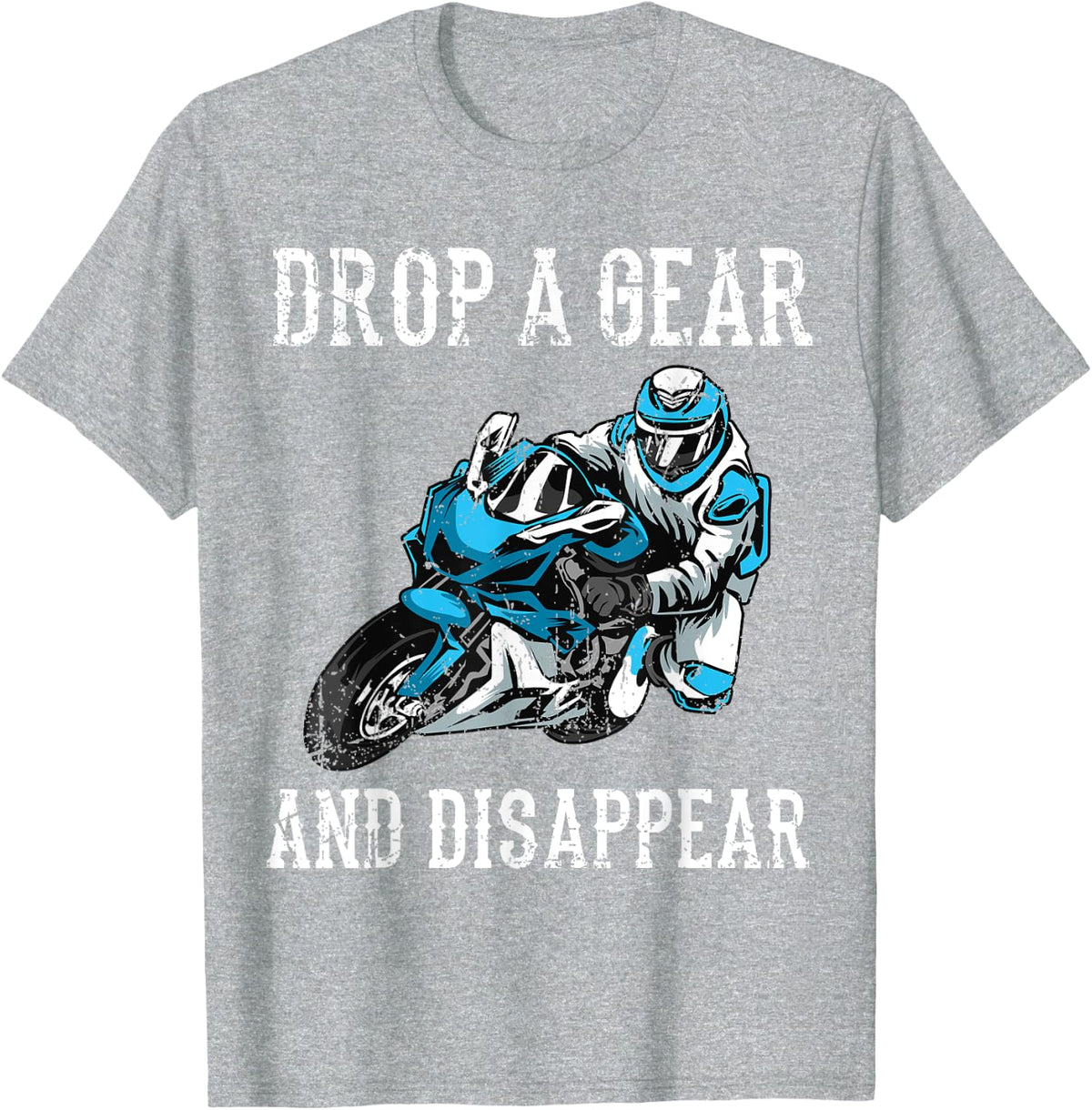 Funny Motorcycle Riders Gift For Motorbike Biker Men Women T-Shirt - Heather Grey