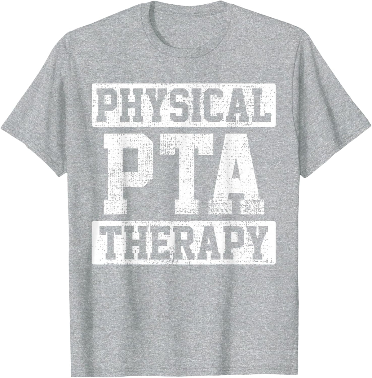 PTA Physical Therapist Assistant Vintage T-Shirt - Heather Grey