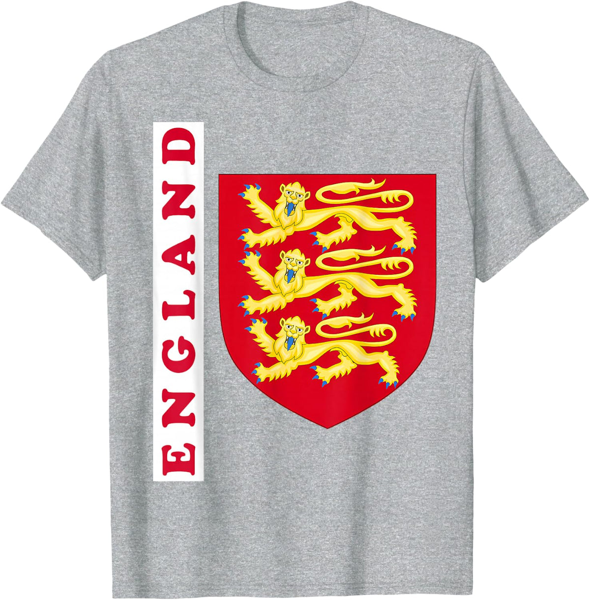 England Gift English London British United Kingdom UK T-Shirt - Heather Grey